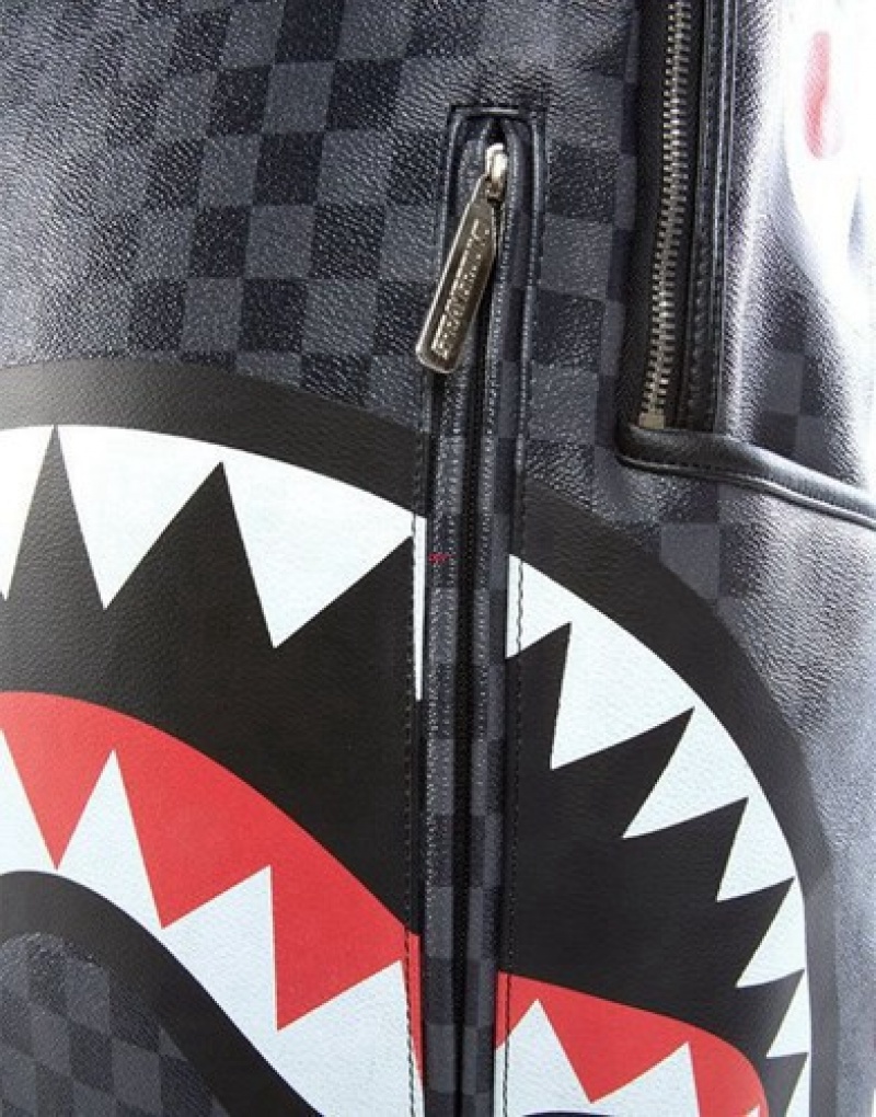 Black Sprayground Sharks In Paris Backpacks | 93528-CHQA