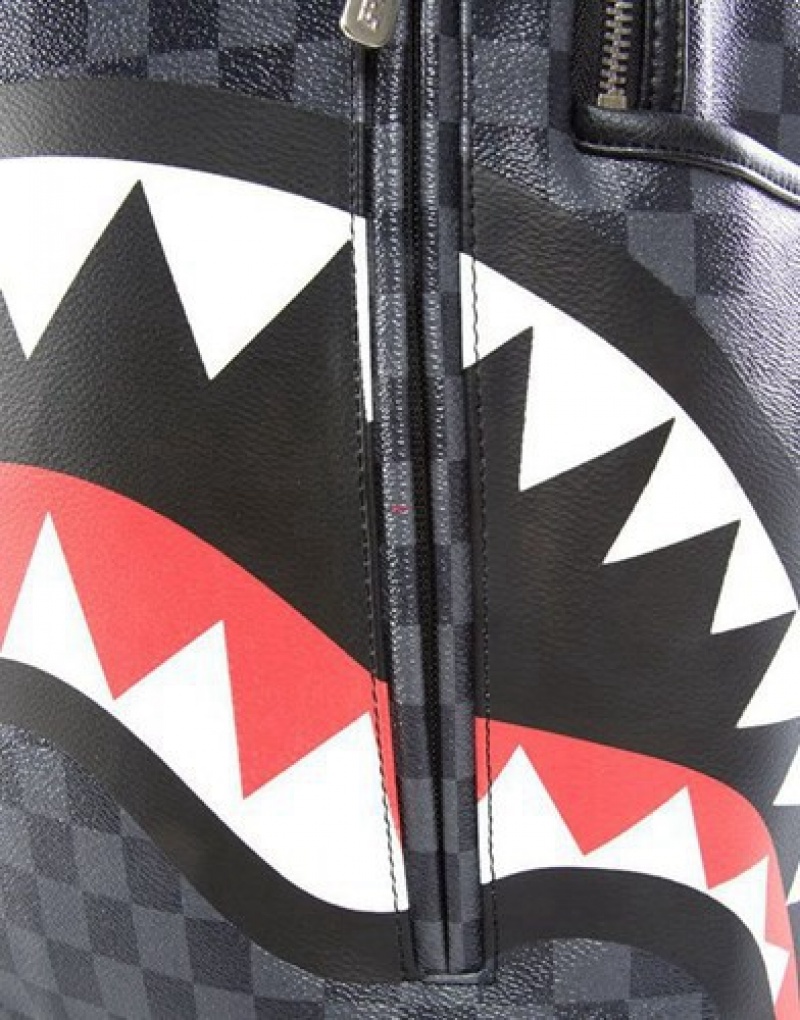 Black Sprayground Sharks In Paris Backpacks | 93528-CHQA