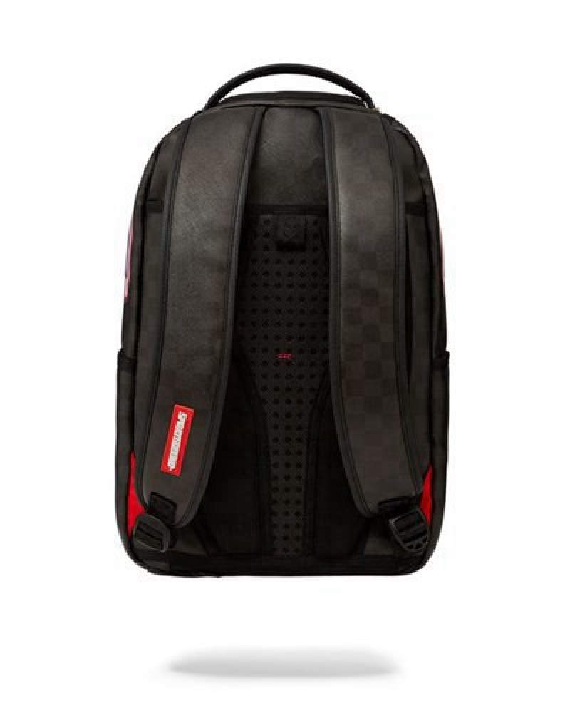 Black Sprayground Sharks In Paris Glow (Dlxv) Backpacks | 38015-FRBJ