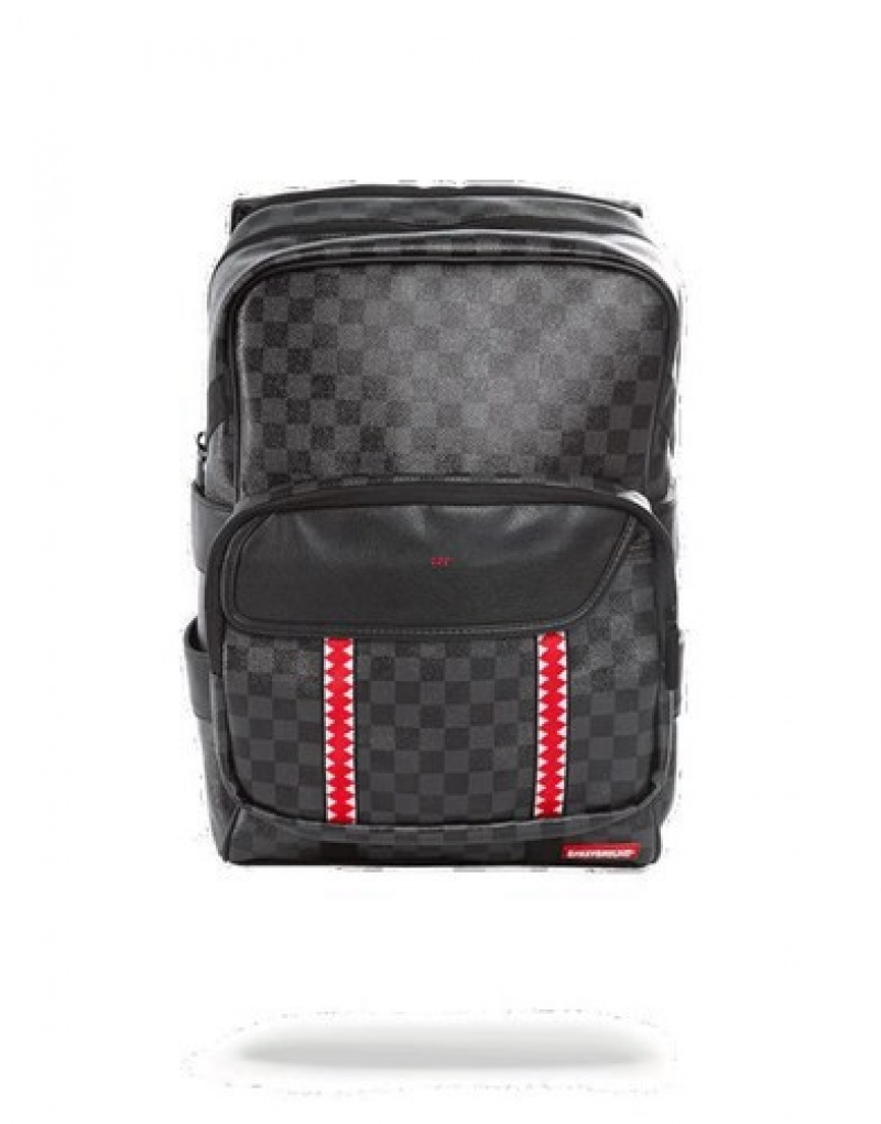 Black Sprayground Sharks In Paris Rucksack Backpacks | 67489-XDQL