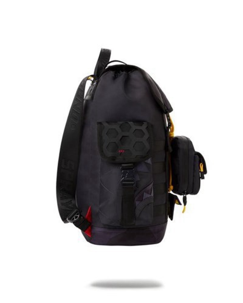 Black Sprayground Special Ops Ab Crusher Backpacks | 67325-ALME