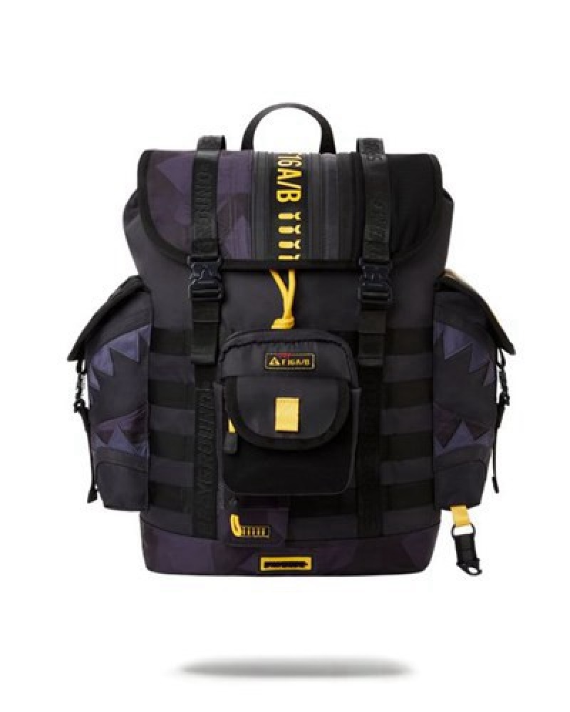 Black Sprayground Special Ops Ab Crusher Backpacks | 67325-ALME