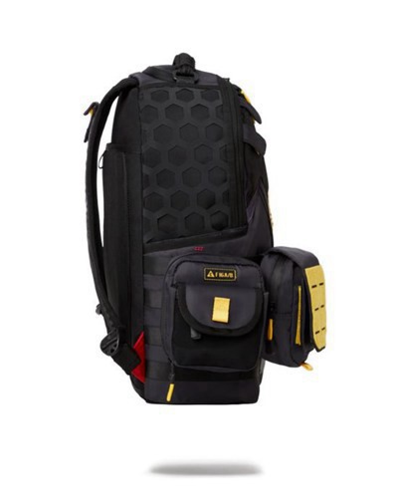 Black Sprayground Special Ops Ab Stack Backpacks | 20964-NBSZ