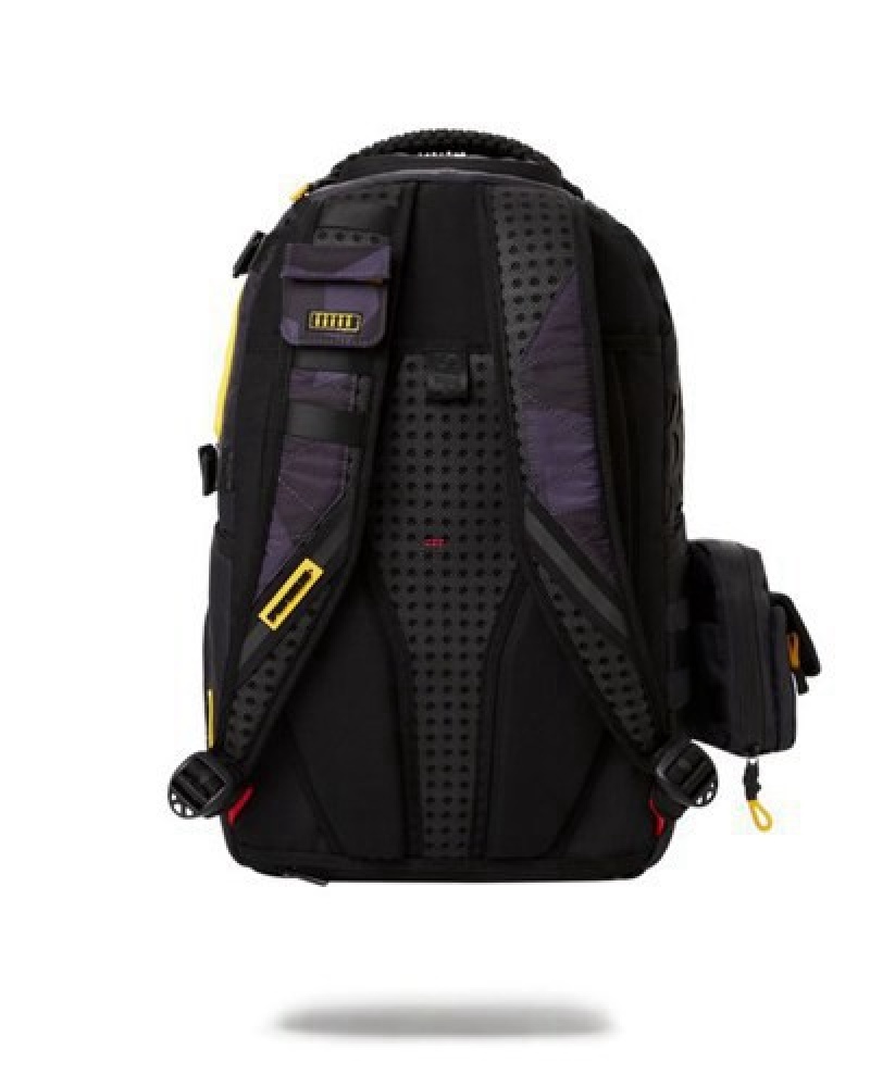 Black Sprayground Special Ops Ab Stack Backpacks | 20964-NBSZ