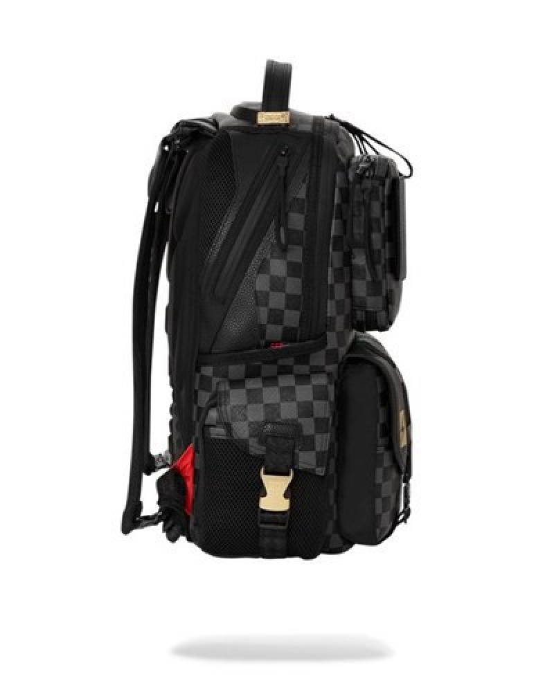 Black Sprayground Special Ops Night Watch (Dlxv) Backpacks | 56072-HMVW