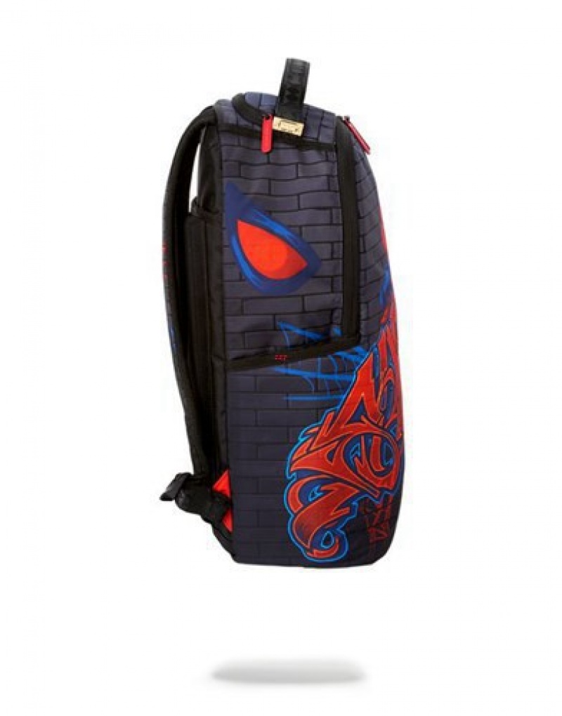 Black Sprayground Spiderman: Wildstyle Backpacks | 74609-YHLX