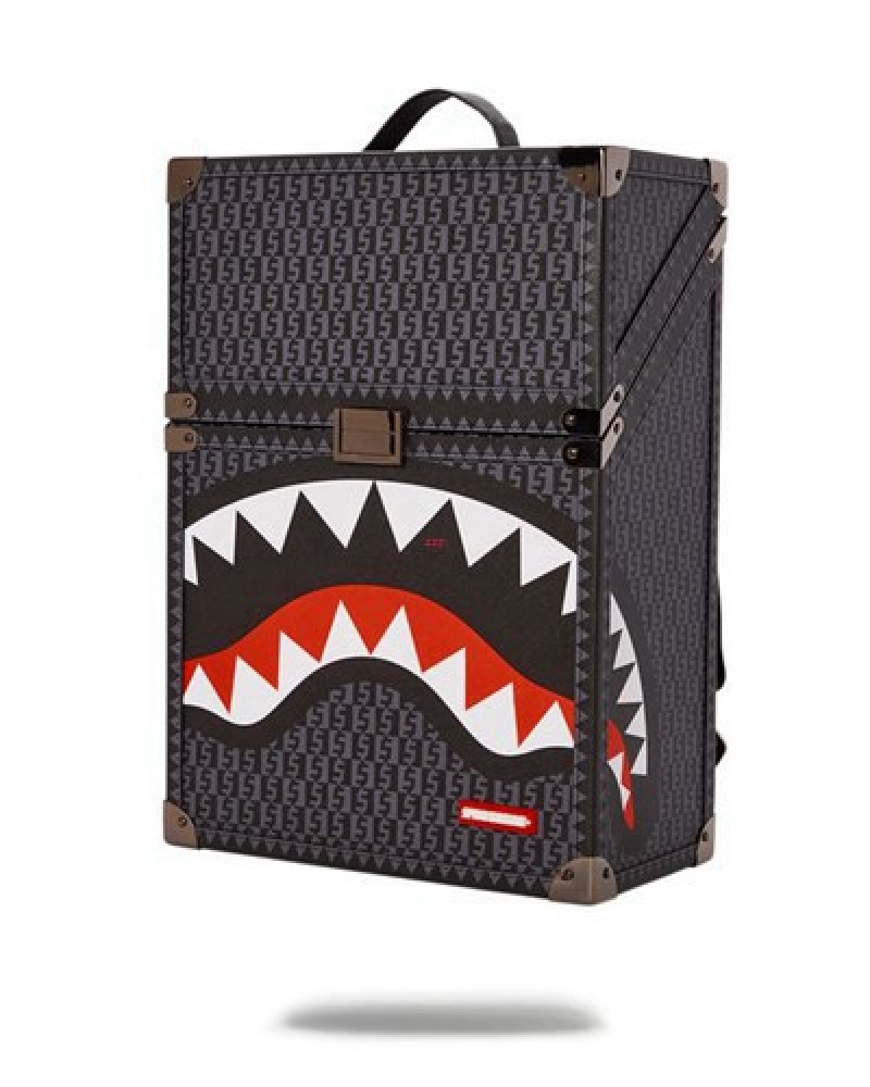 Black Sprayground Spraygatti Revv Chaturanga Shark 1900 Backpacks | 91450-XYIA