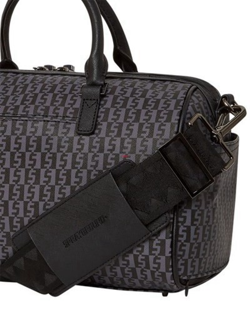 Black Sprayground Spraygatti Revv Mini Duffle Bags | 41208-MCFP