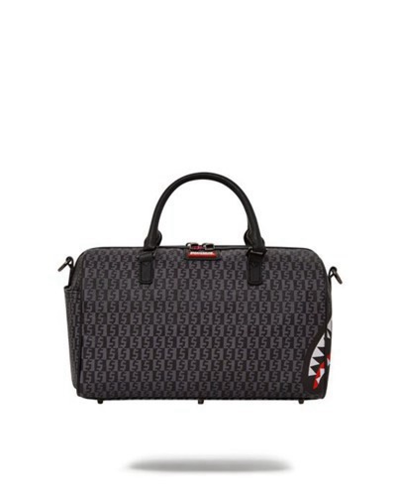 Black Sprayground Spraygatti Revv Mini Duffle Bags | 41208-MCFP