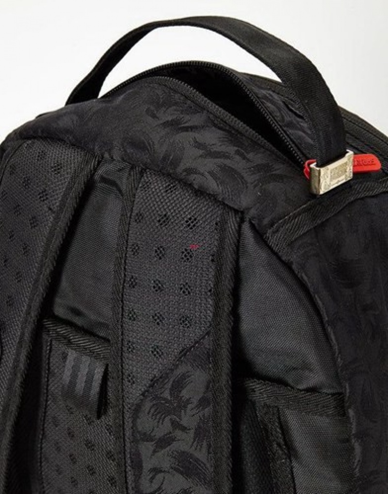 Black Sprayground Take Off (Birdshark) Backpacks | 49216-VIOX