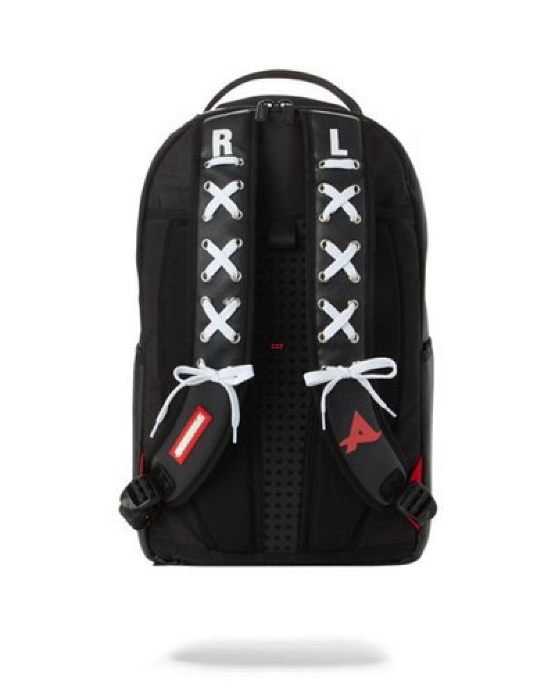 Black Sprayground The Afrojack Shark Backpacks | 27495-DFSH