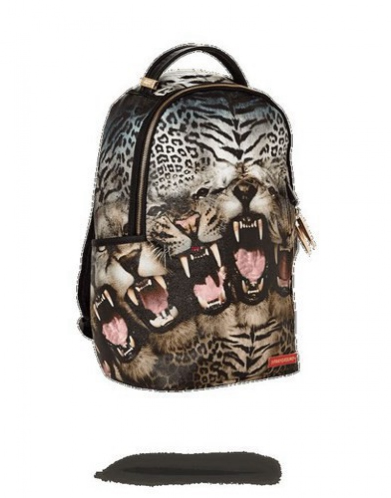 Black Sprayground The Beast Backpacks | 08193-VQUX