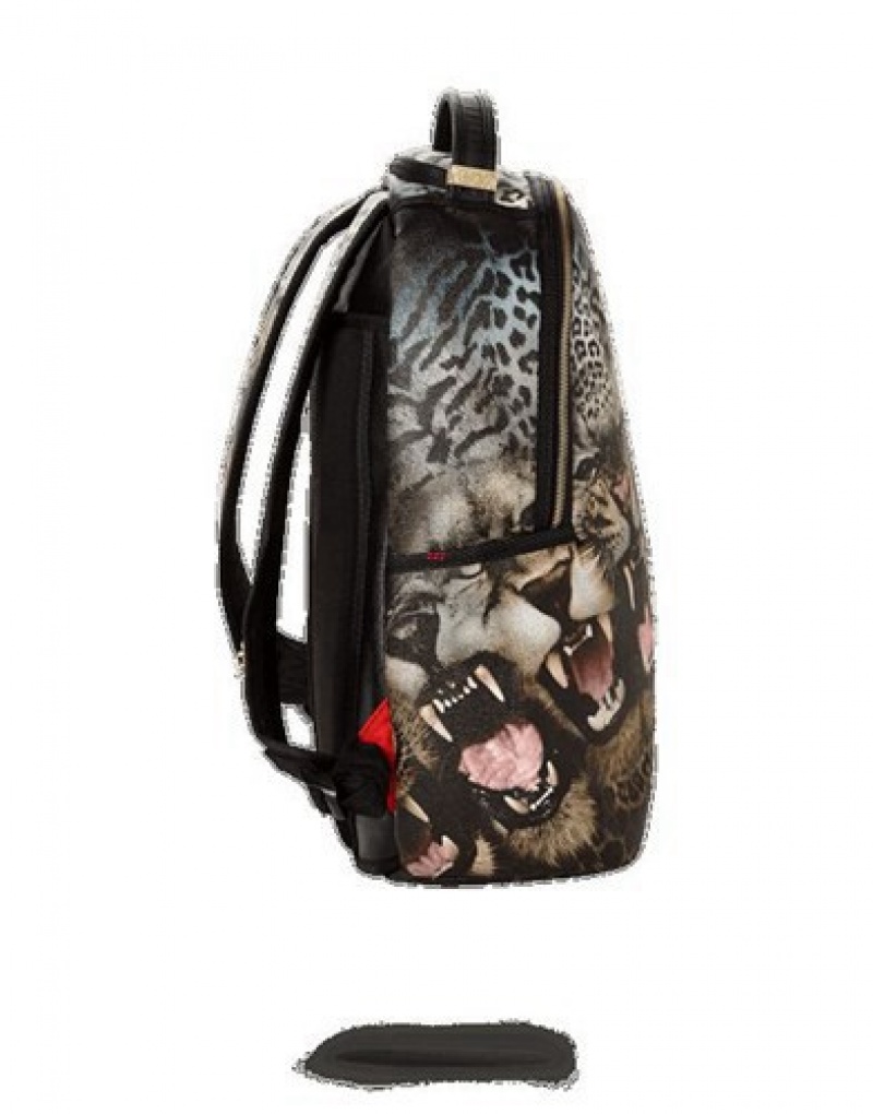 Black Sprayground The Beast Backpacks | 08193-VQUX