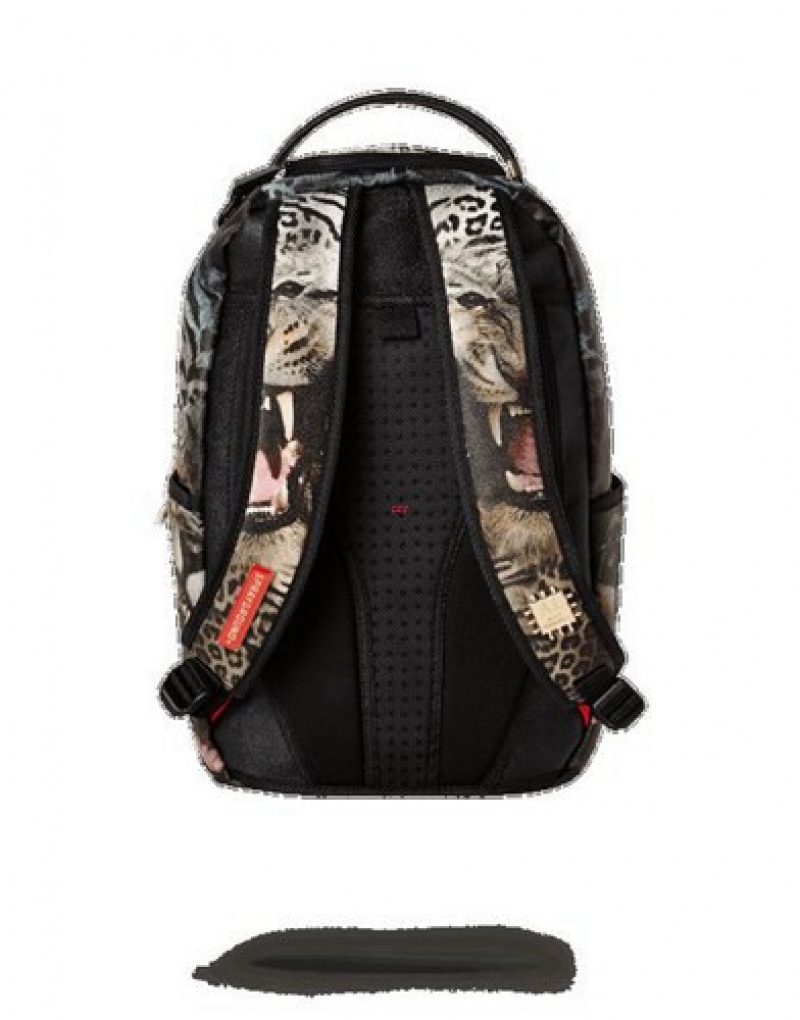 Black Sprayground The Beast Backpacks | 08193-VQUX