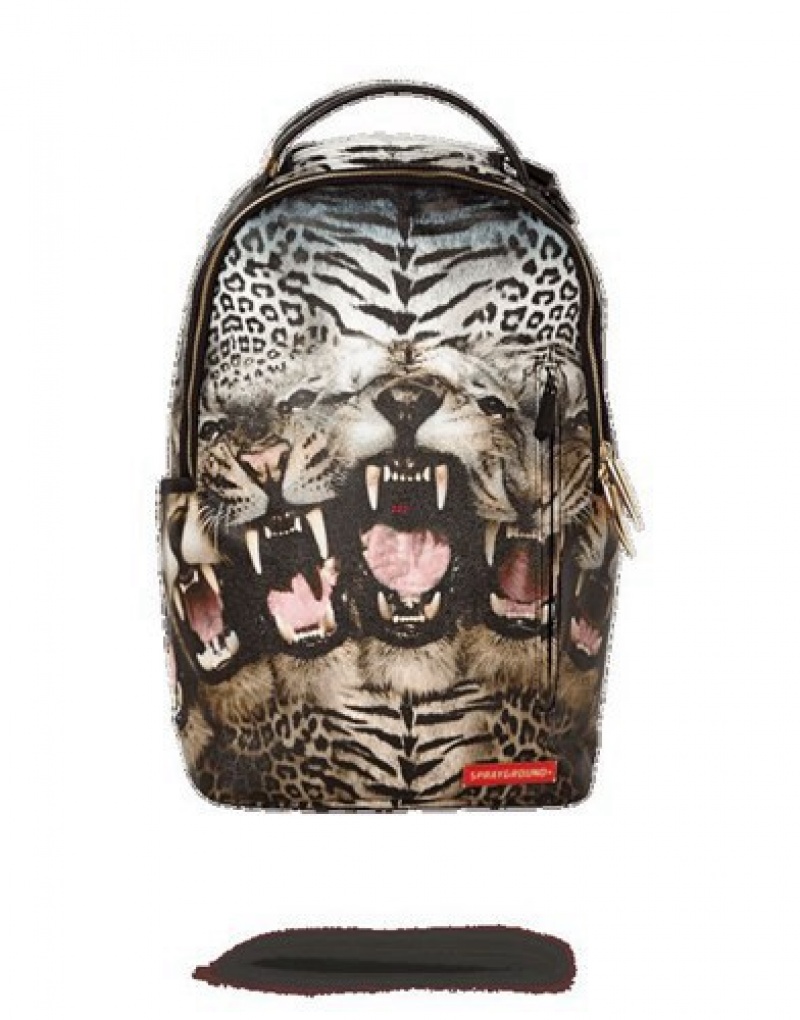 Black Sprayground The Beast Backpacks | 08193-VQUX