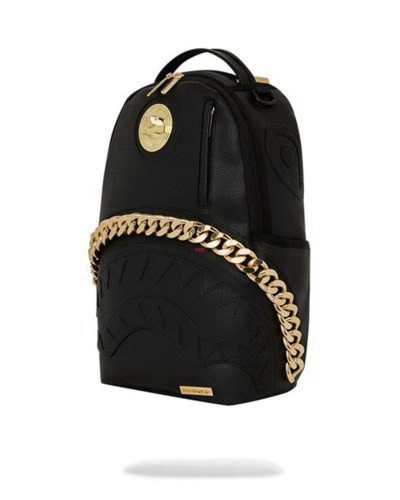 Black Sprayground The Champ (Dlxv) Backpacks | 40857-YEFX