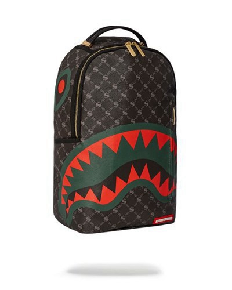 Black Sprayground The Godfather (Dlxv) Backpacks | 82435-APYH