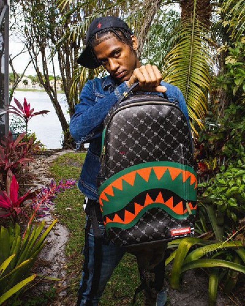 Black Sprayground The Godfather (Dlxv) Backpacks | 82435-APYH