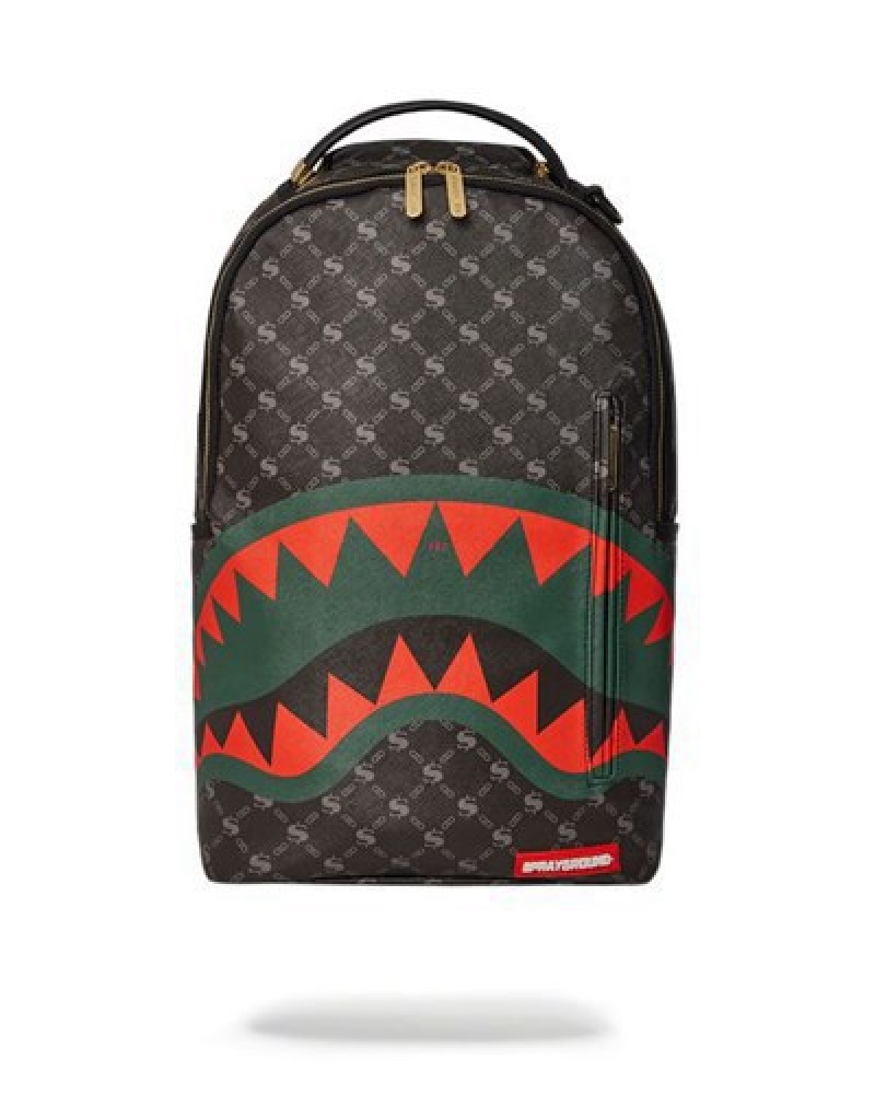 Black Sprayground The Godfather (Dlxv) Backpacks | 82435-APYH