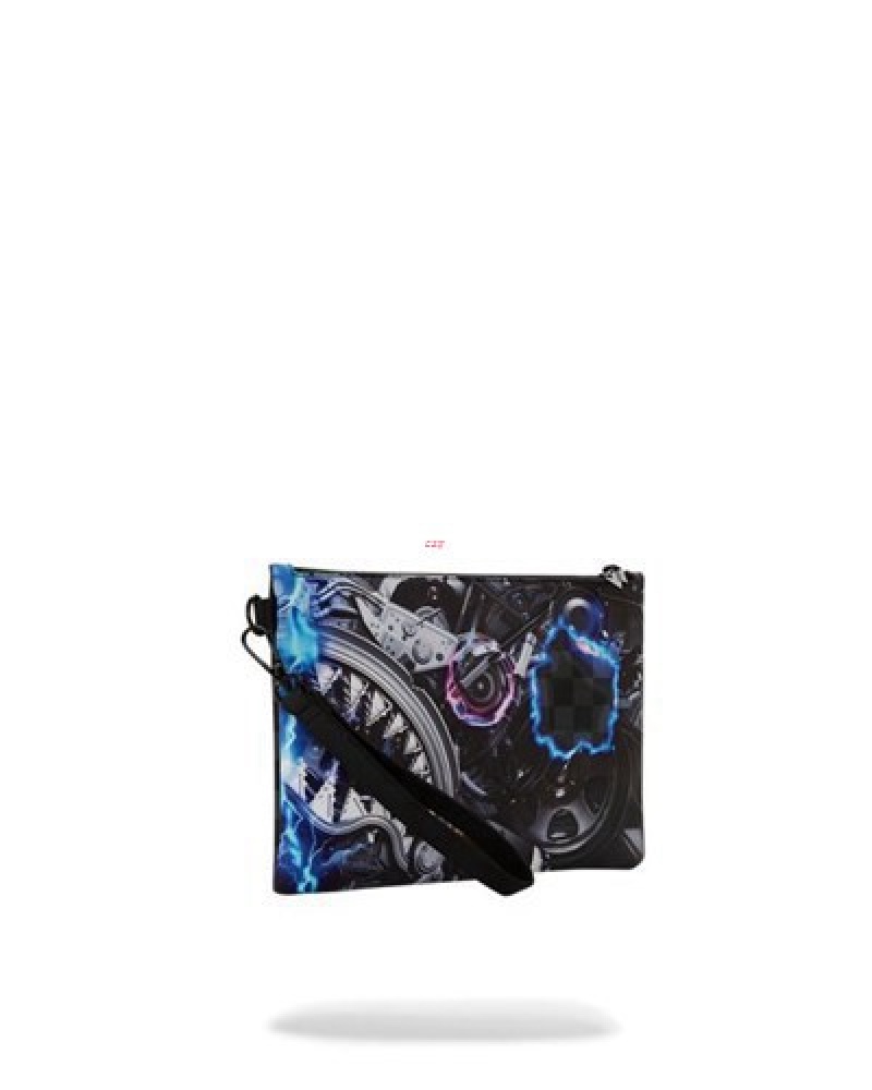 Black Sprayground The Undercurrent Cross-over Clutch Bag | 84356-ALOR