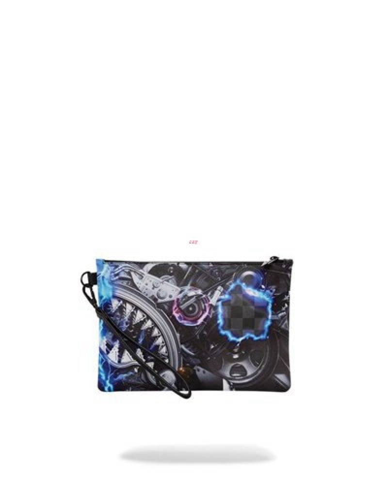 Black Sprayground The Undercurrent Cross-over Clutch Bag | 84356-ALOR