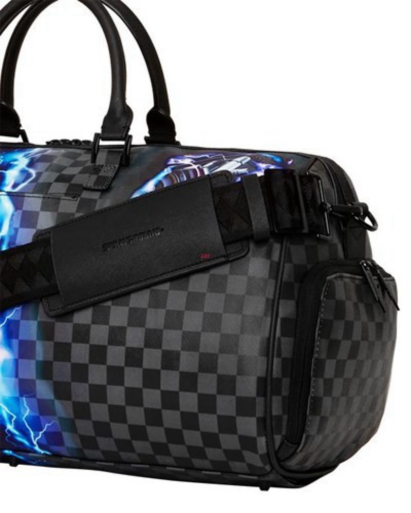 Black Sprayground The Undercurrent Large Duffle Bags | 94517-JBKG