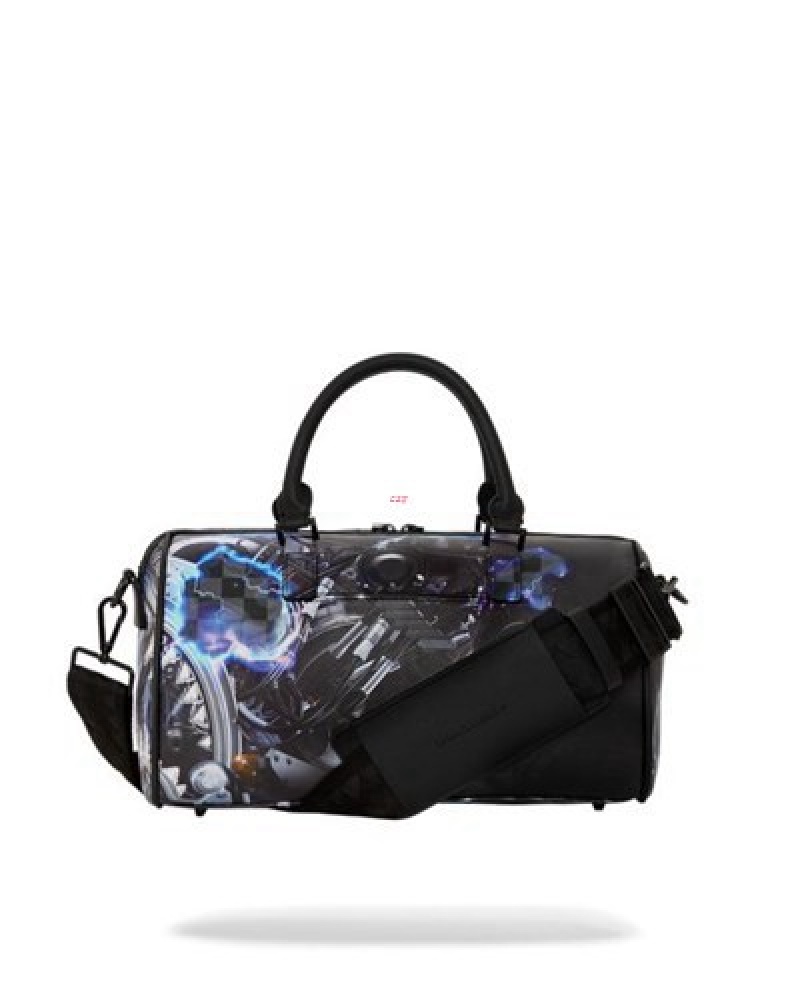 Black Sprayground The Undercurrent Mini Duffle Bags | 57603-PREZ