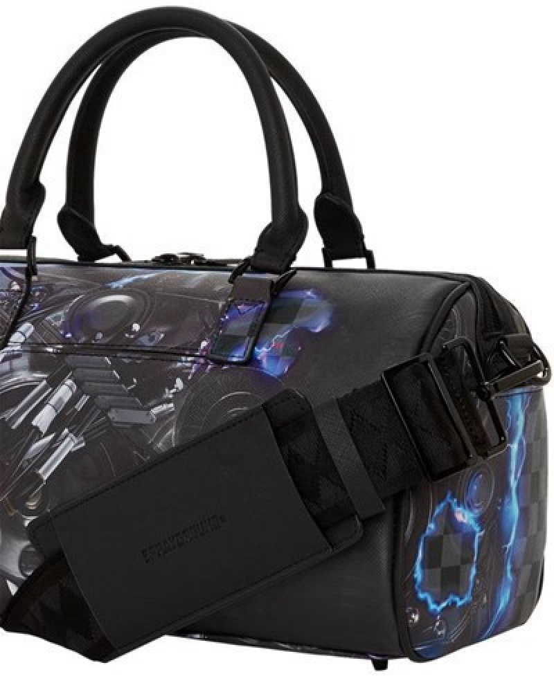 Black Sprayground The Undercurrent Mini Duffle Bags | 57603-PREZ