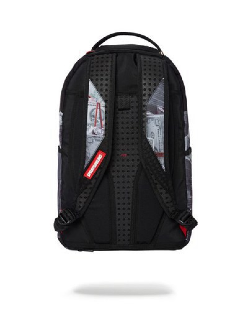 Black Sprayground Too Heavy (Dlxr) Backpacks | 20457-EJXP