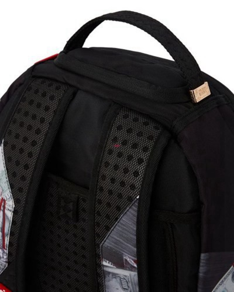 Black Sprayground Too Heavy (Dlxr) Backpacks | 20457-EJXP