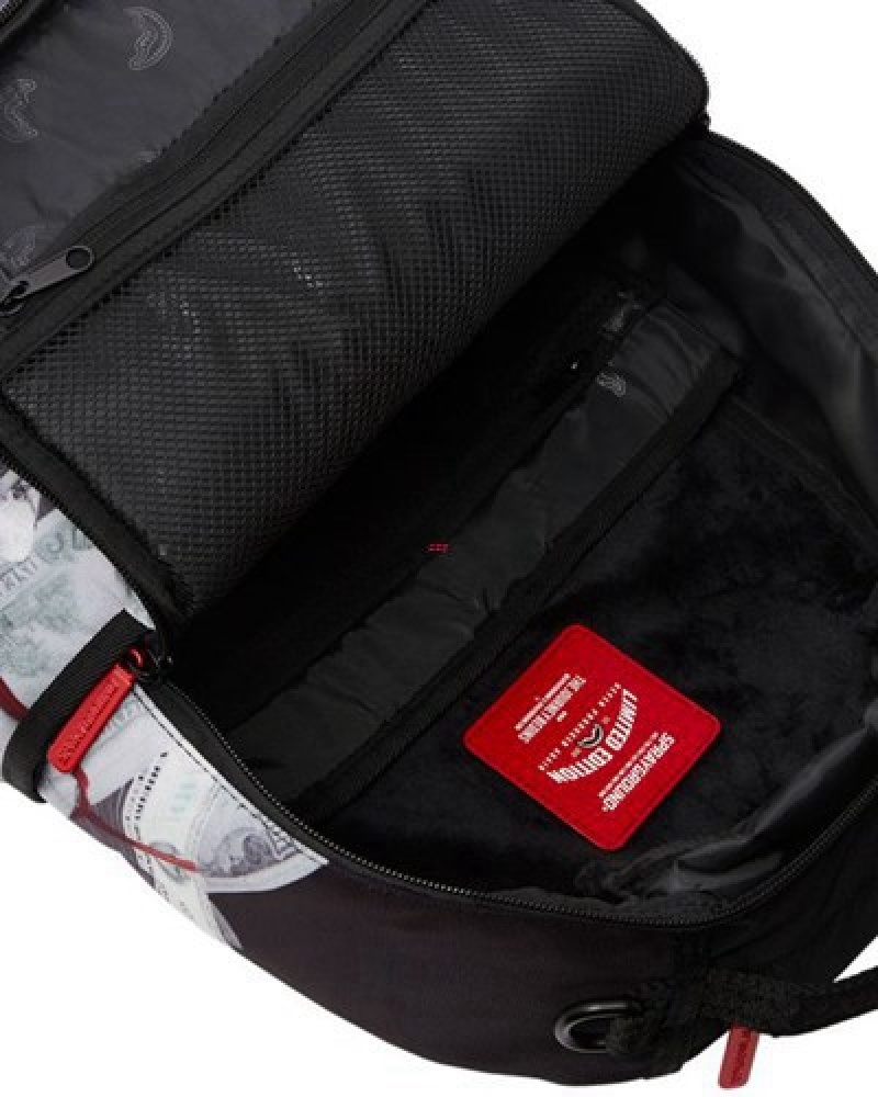 Black Sprayground Too Heavy (Dlxr) Backpacks | 20457-EJXP