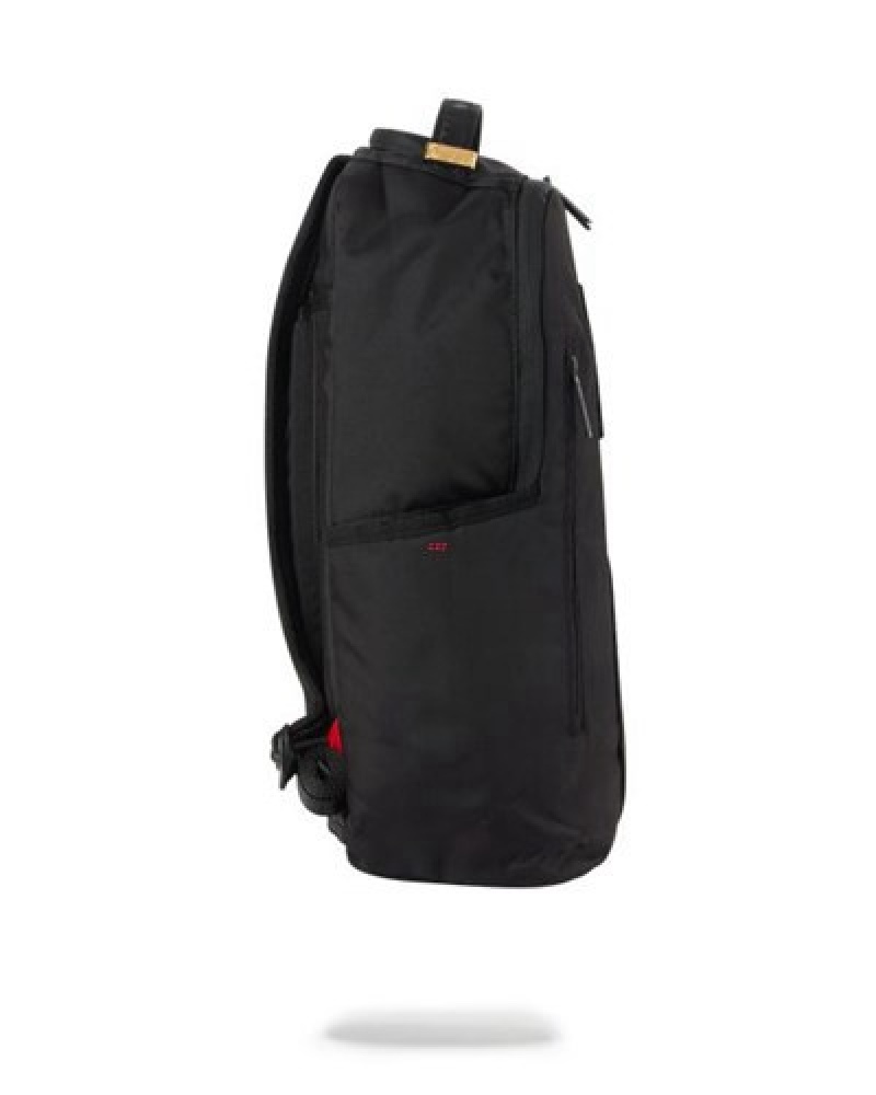 Black Sprayground Torpedo Shark Backpacks | 28701-CDKB