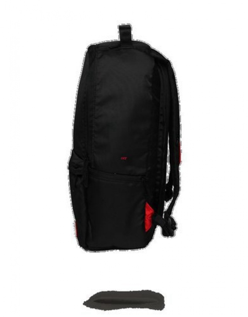 Black Sprayground Transporter 2.0 Backpacks | 91235-TVWZ