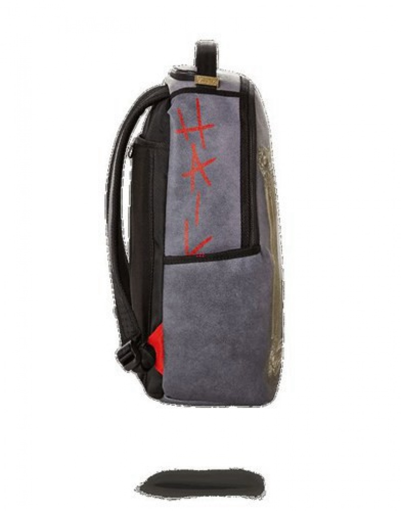 Black Sprayground Tupac Golden Boy Backpacks | 34628-EBFY