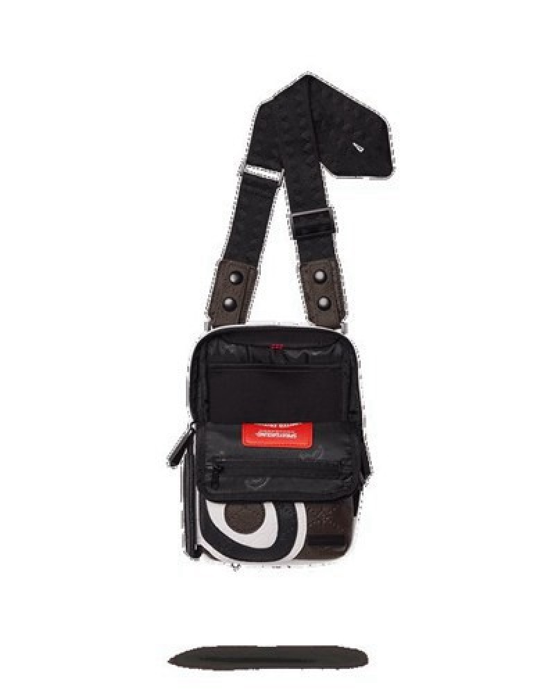 Black Sprayground V.V.I.P. Crossbody Bags | 27401-PNWT