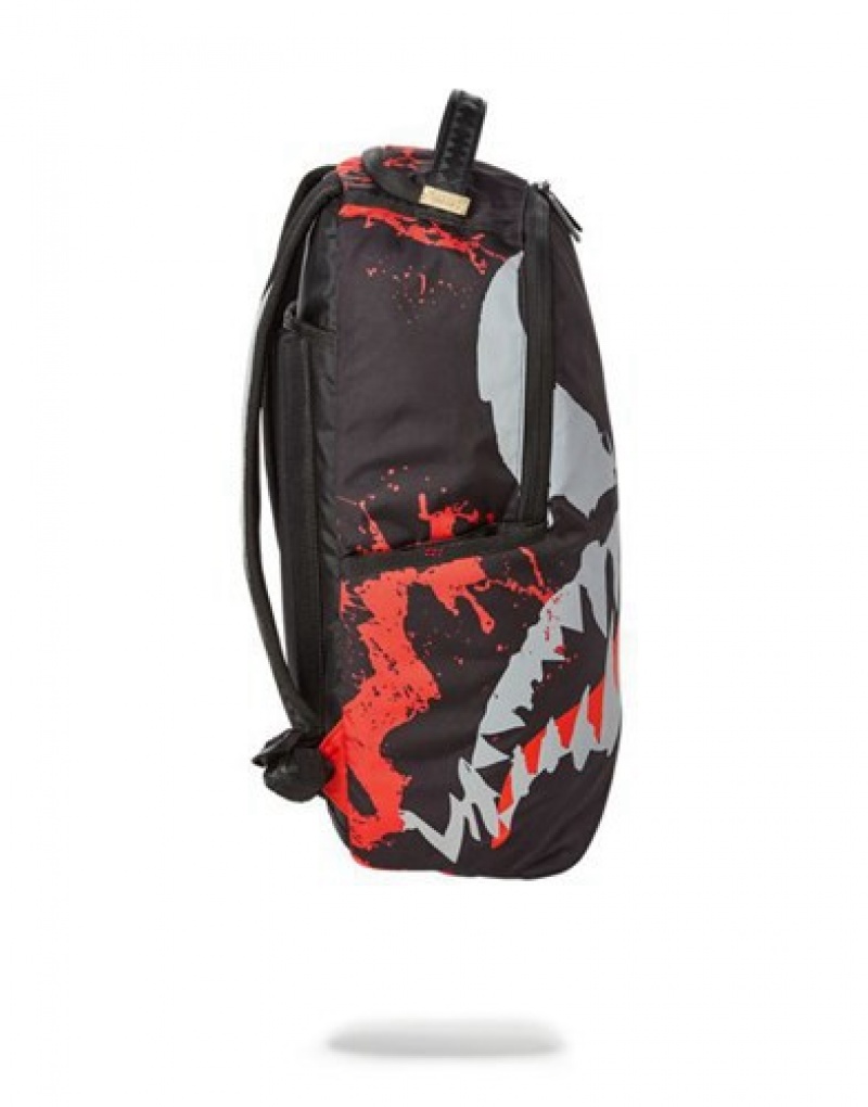 Black Sprayground Venom: Shark Backpacks | 08631-PTLJ