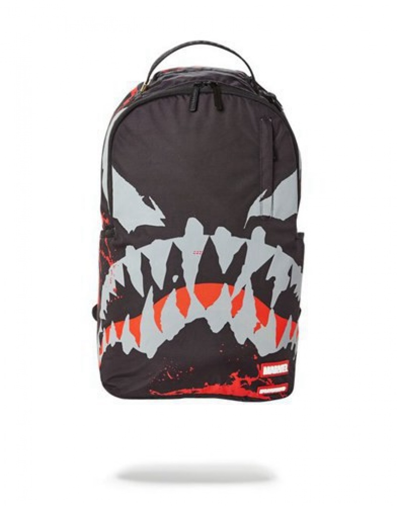 Black Sprayground Venom: Shark Backpacks | 08631-PTLJ