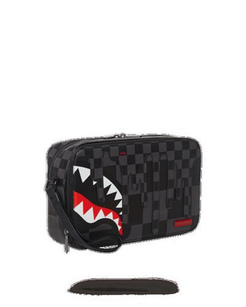 Black Sprayground Xtc Grey Sharks In Paris Bags | 02195-XIUM