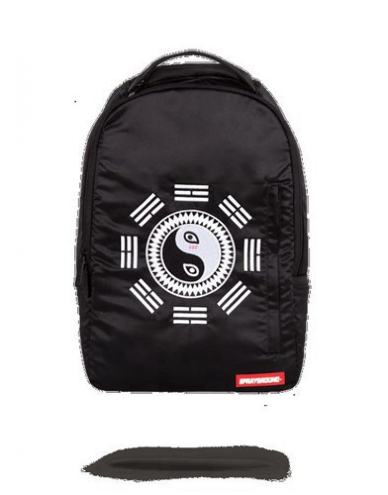 Black Sprayground Zen Tang Backpacks | 97235-ZGJD