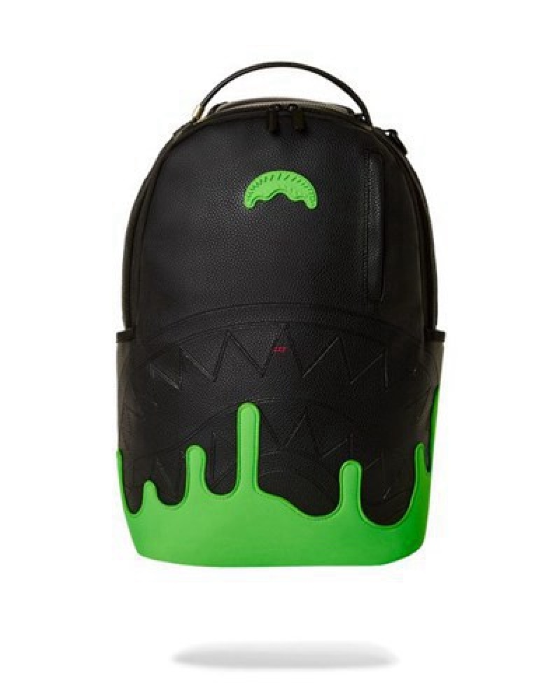 Black / Green Sprayground Anti-gravity Green (Dlxv) Backpacks | 26809-ETUM