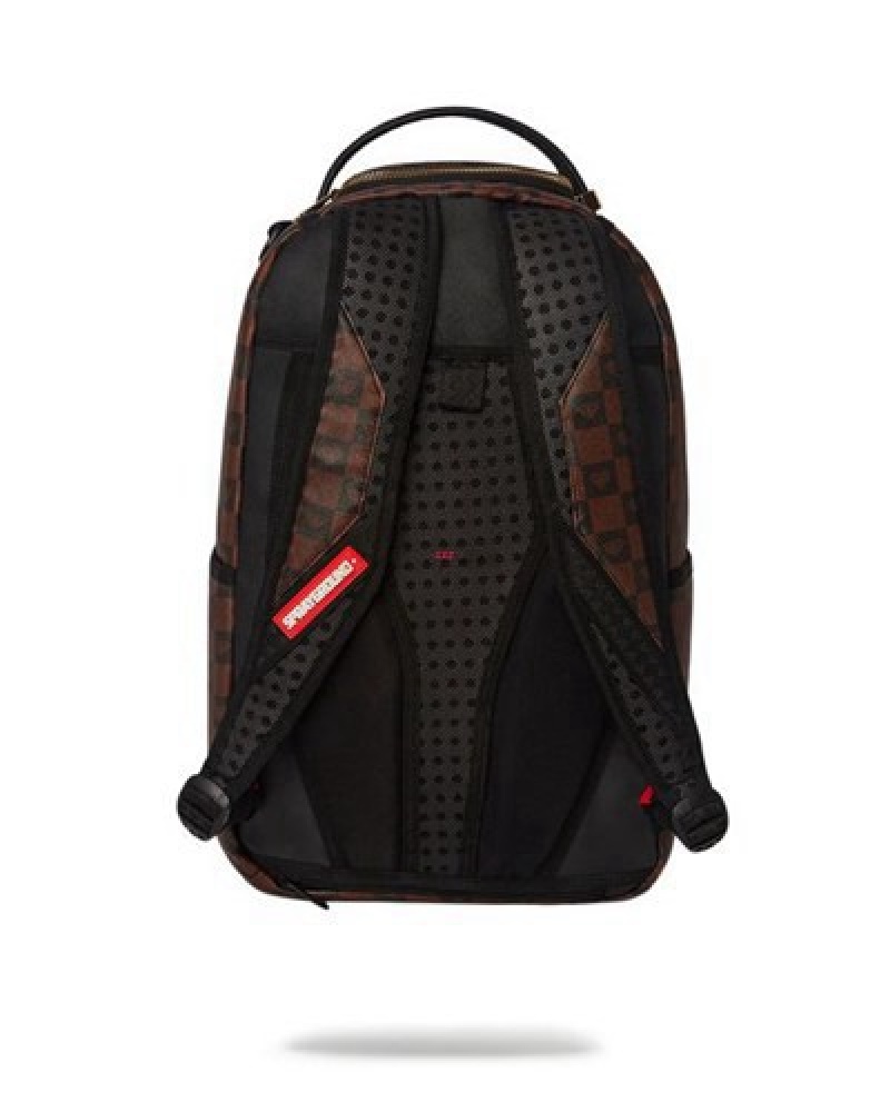 Black / Green Sprayground Richie Rich Money Shark Backpacks | 34890-AJQG