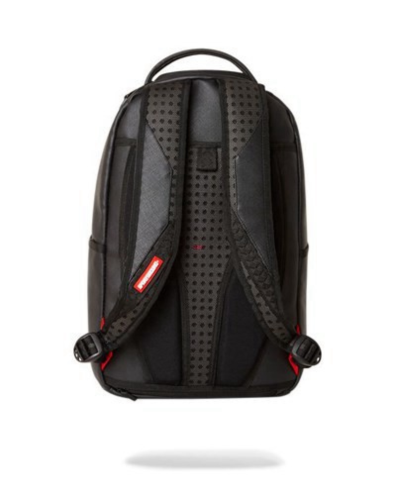 Black / Grey Sprayground Shark Central (Dlxv) Backpacks | 45613-IZCP