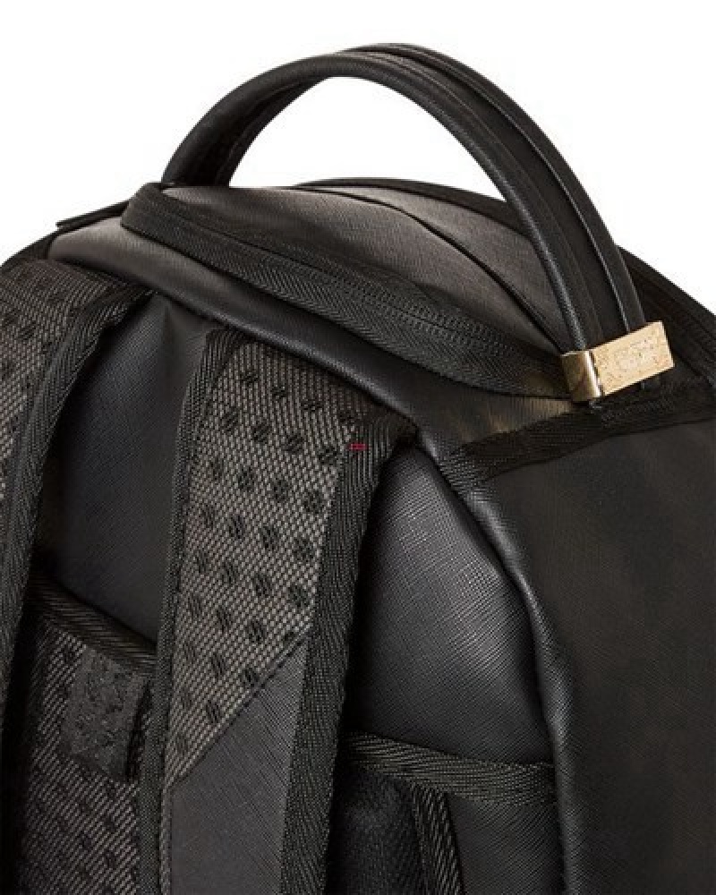 Black / Grey Sprayground Shark Central (Dlxv) Backpacks | 45613-IZCP