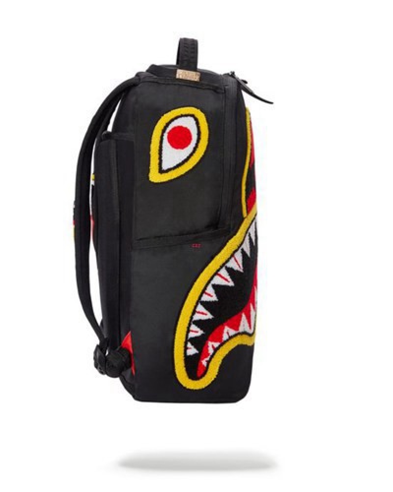 Black / Red Sprayground Jurassic Park Shark 