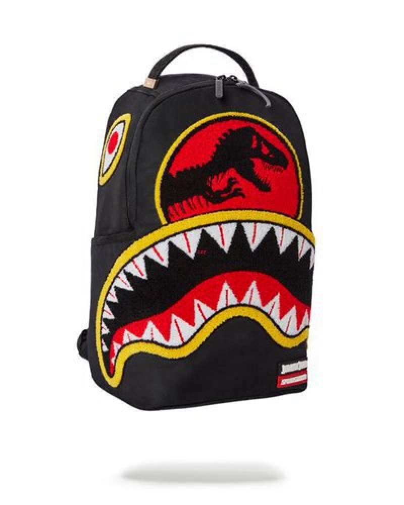 Black / Red Sprayground Jurassic Park Shark 