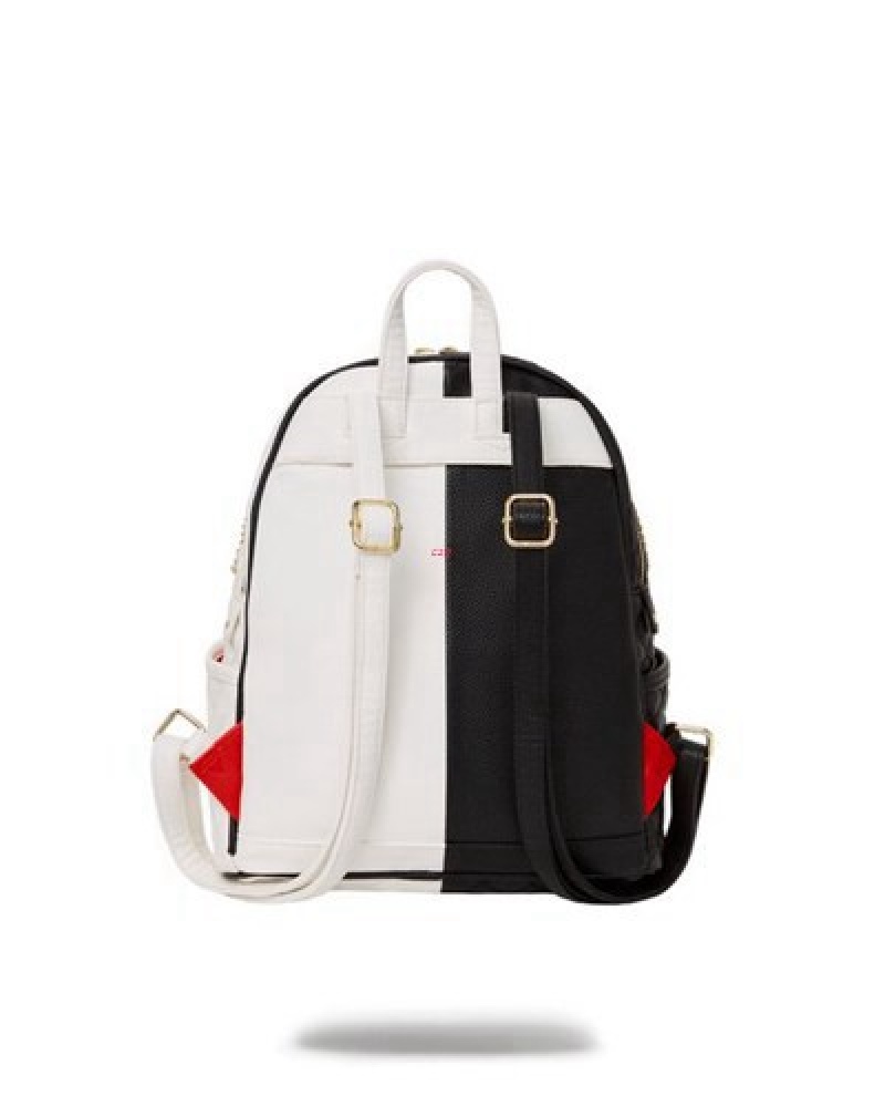 Black / White Sprayground Light Years Backpacks | 64781-KUWS