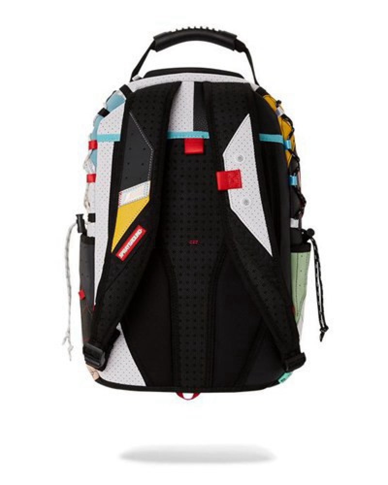 Black / White Sprayground V2 Ultimate (Dlxv) Backpacks | 64850-MZYS