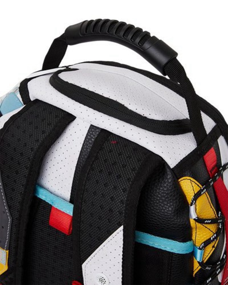 Black / White Sprayground V2 Ultimate (Dlxv) Backpacks | 64850-MZYS