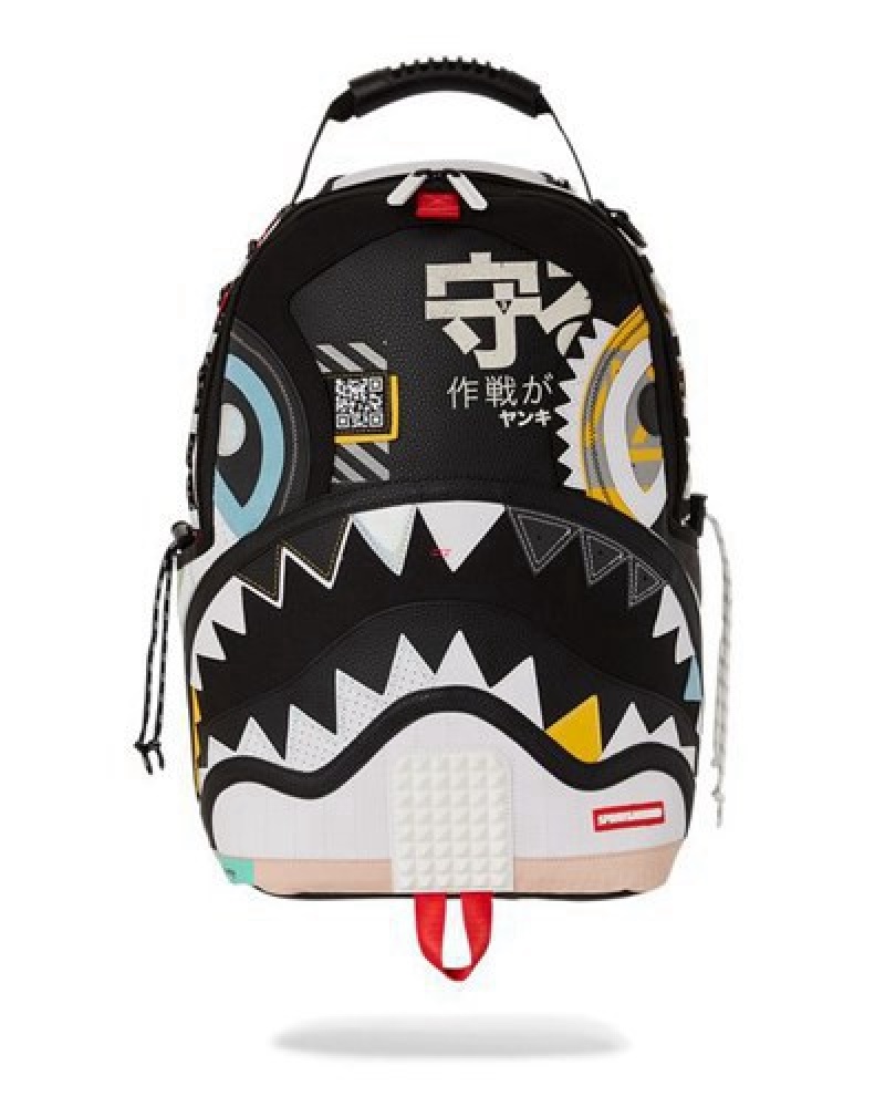 Black / White Sprayground V2 Ultimate (Dlxv) Backpacks | 64850-MZYS