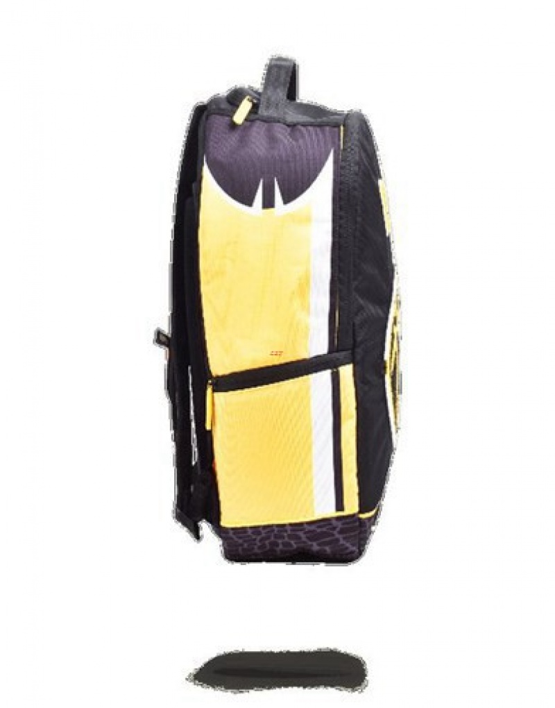 Black / Yellow Sprayground Nbalab Lonzo Ball Jersey Backpacks | 29783-NMVX